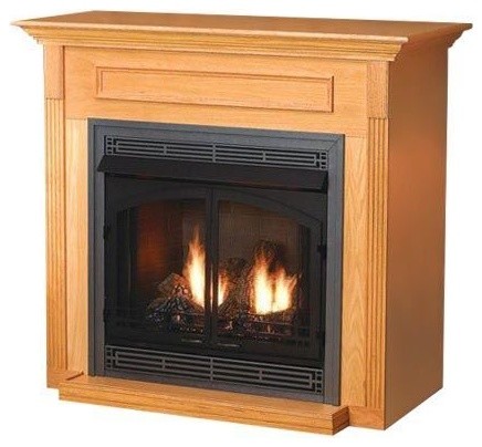 Empire Embf11so Standard Cabinet Mantel With Base Oak