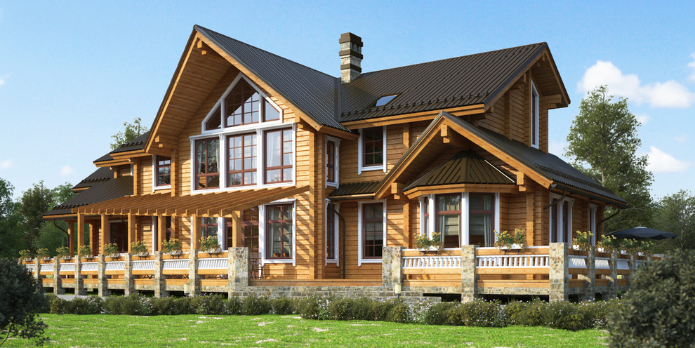 Дом из клеёного бруса Finn Style 320