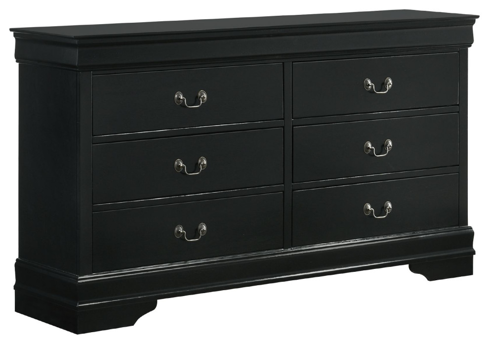 Picket House Furnishings Ellington 6-Drawer Dresser In Black B.11458.DR