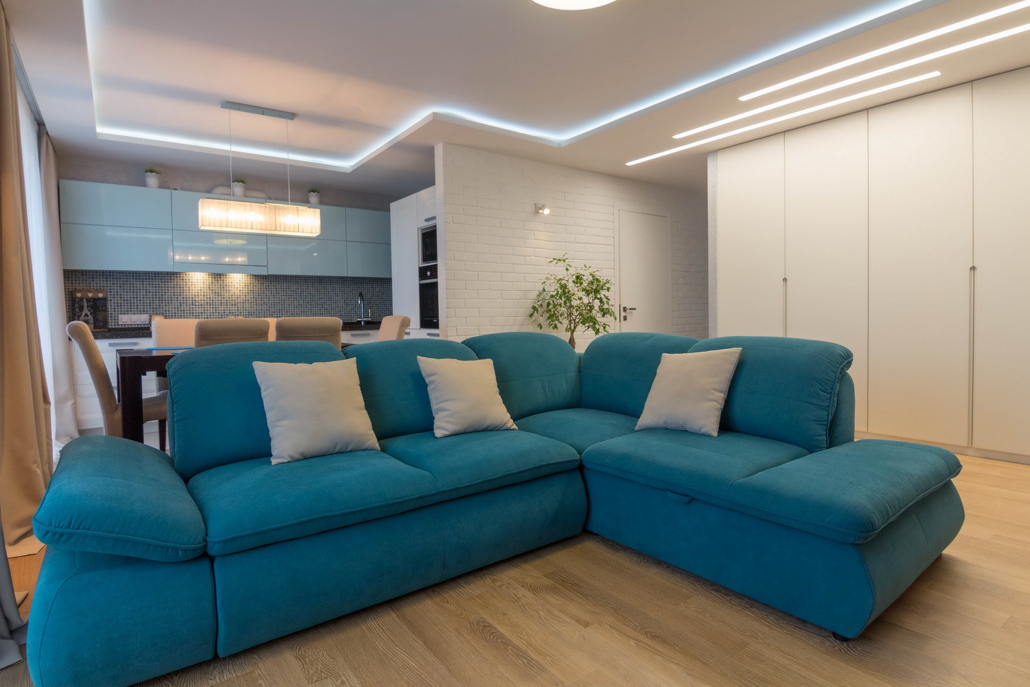 Дизайн интерьера квартиры "Небесная лазурь"