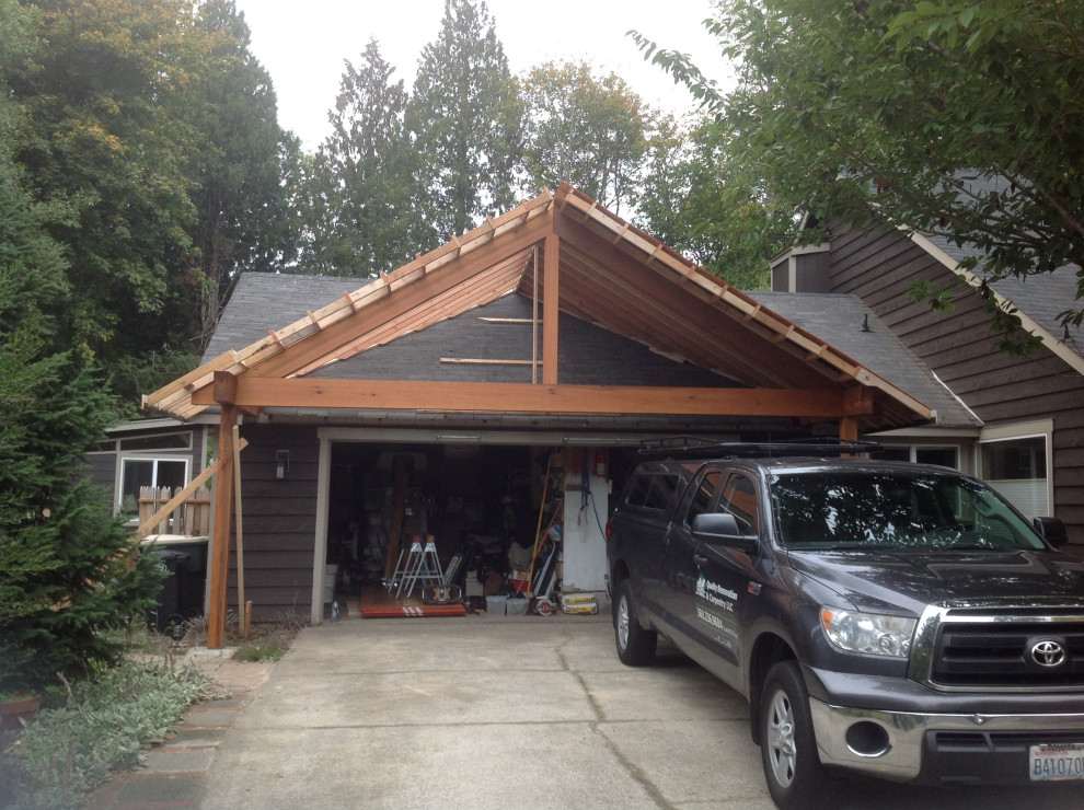 Cedar Siding and Gable End and Bracing