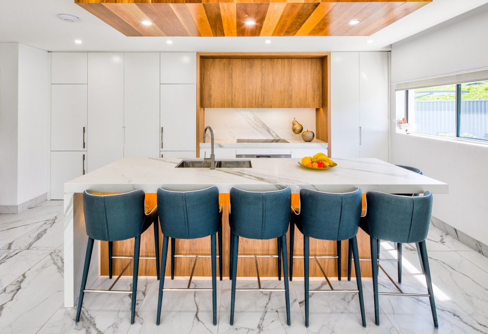 Photo of a contemporary kitchen in Sydney.