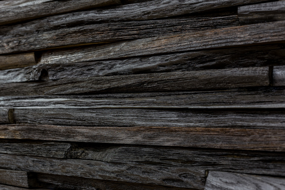 Деревянные панели Live Edge Design, массив мореного дуба