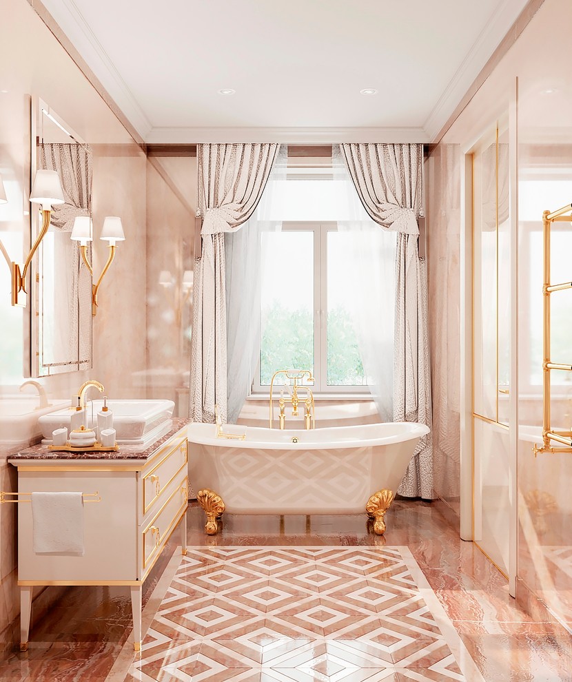 Роскошь в стилистическом разнообразии - ваннная