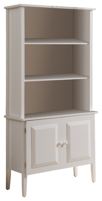 Marie Wooden Bookcase With Doors White Contemporary Bookcases Marie Wooden Bookcase With Doors White Contemporary Bookcases By Pilaster Designs