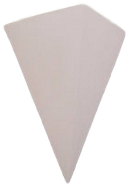 Pyramid Outdoor Wall Light, Bisque Terra-Cotta