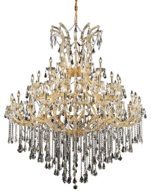 Karla Large Hanging Fixture D60 H72 Lt:48+1 Gold Finish