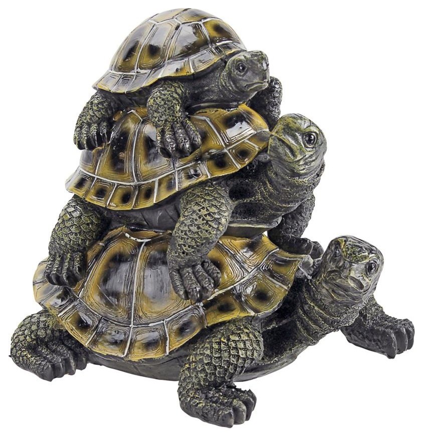 wooden turtle statue