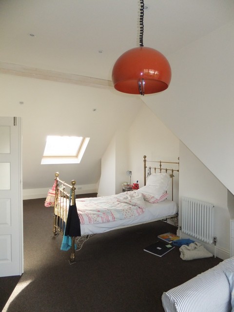 Attic conversion, Kitchen extension contemporary-bedroom