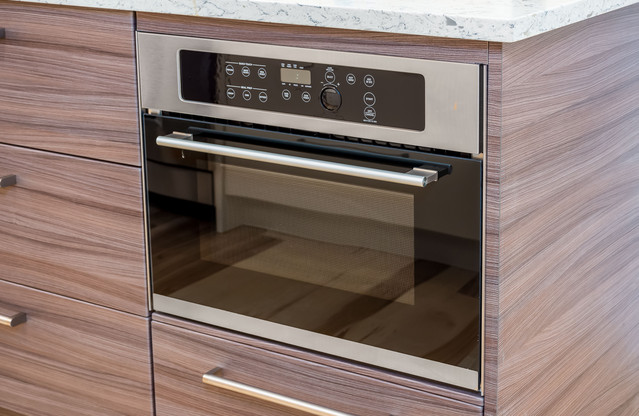 Complete home remodel with custom IKEA kitchen and wolf appliances modern-kueche