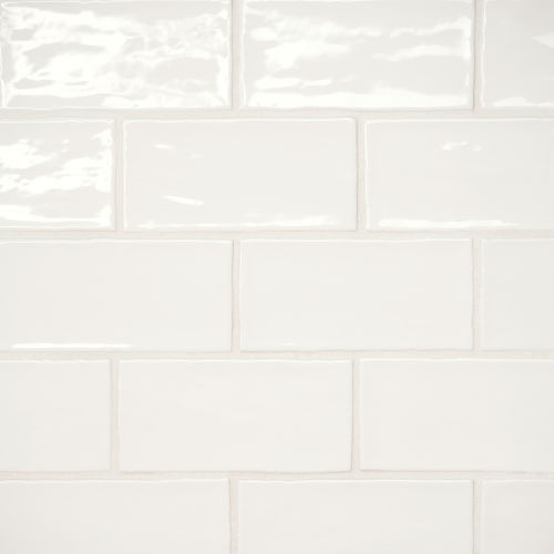 Marin 2.5" x 5" Ceramic Wall Tile, Pearl White (60-pack/5.38 sqft.)