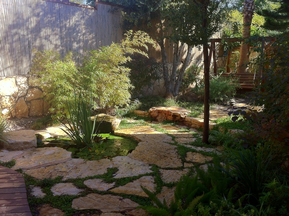 This is an example of a mediterranean garden in Tel Aviv.