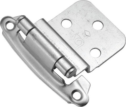 Chromolux Surface Self-Closing 3/8 In. Offset Hinge, 2-Pack, BPP243-CLX
