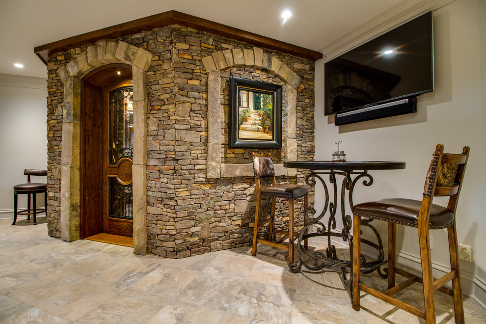 Custom Octagon Wine Cellar