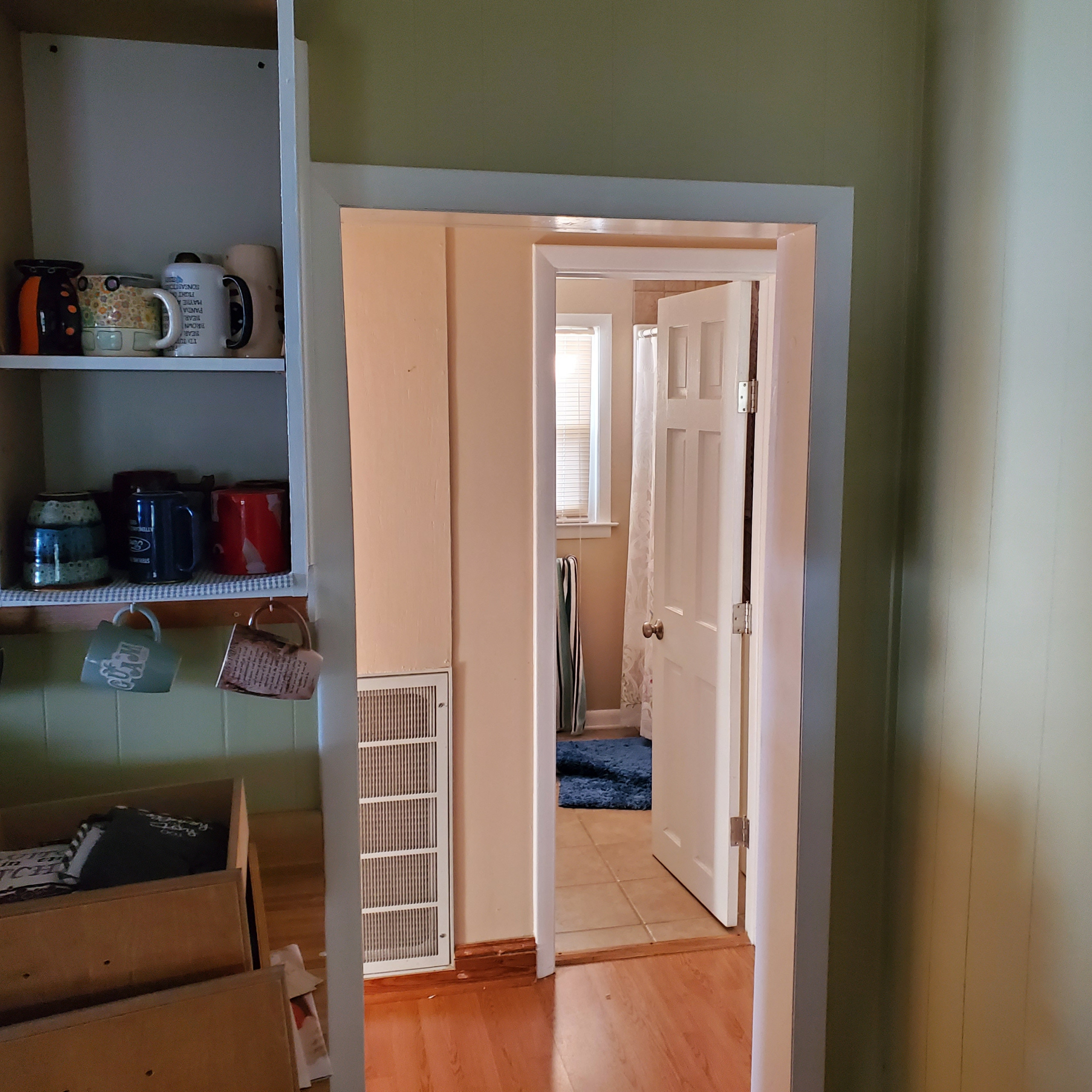 Bedroom to bathroom