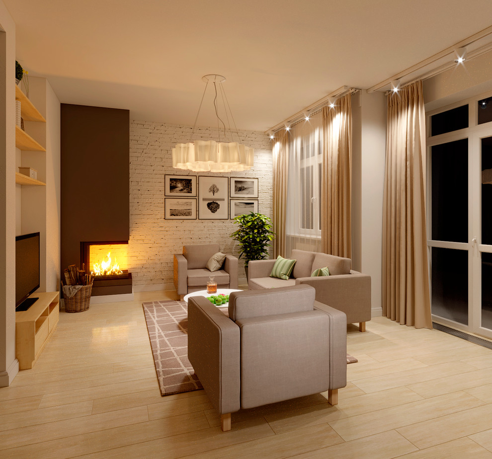 Кухни-гостиные