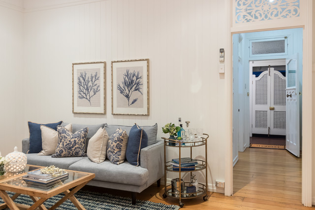 Clayfield Queenslander coastal-living-room