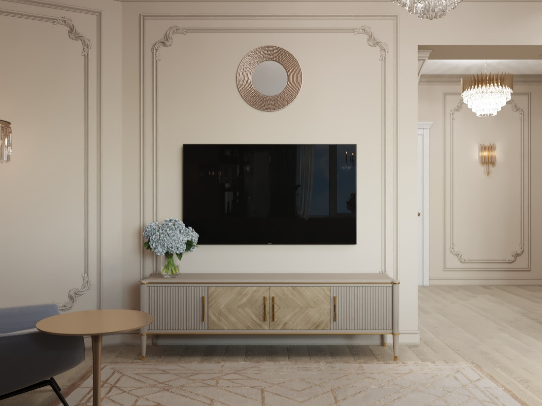 Неоклассика в гостиной