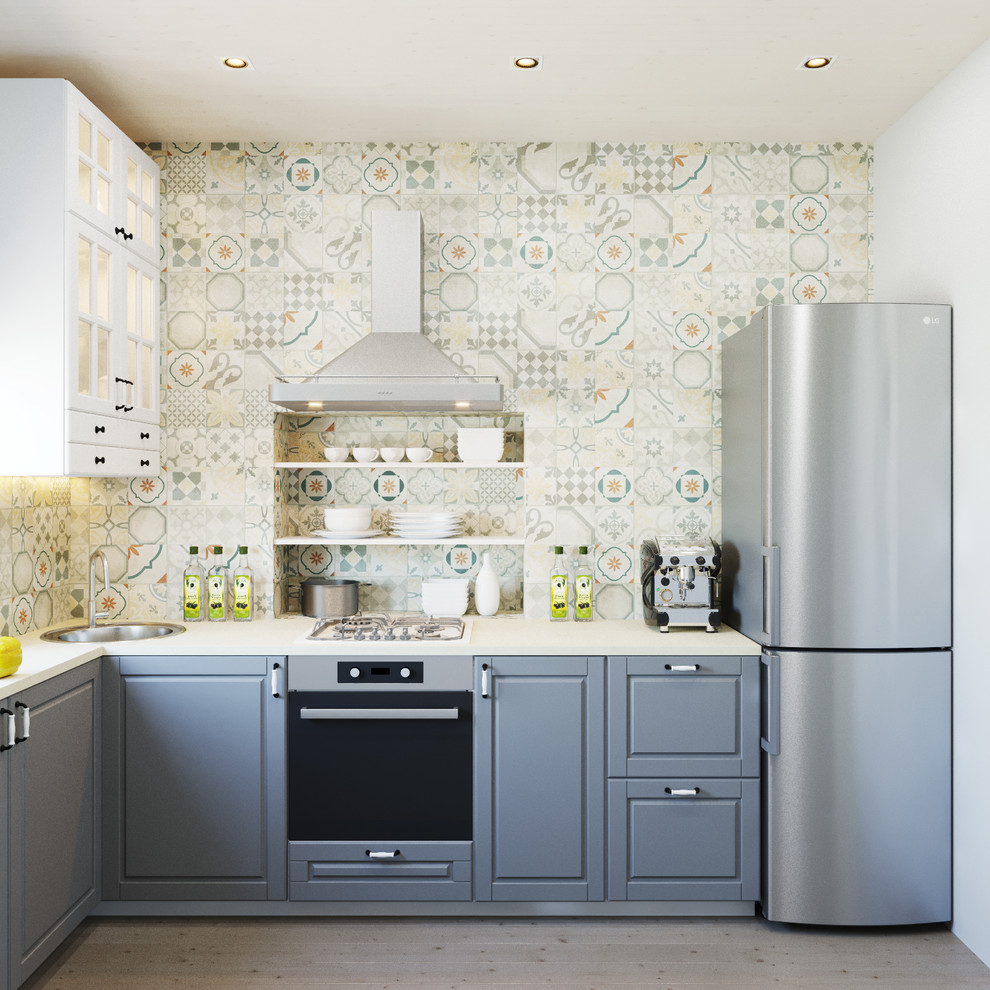 Гостиная-кухня в загородном доме