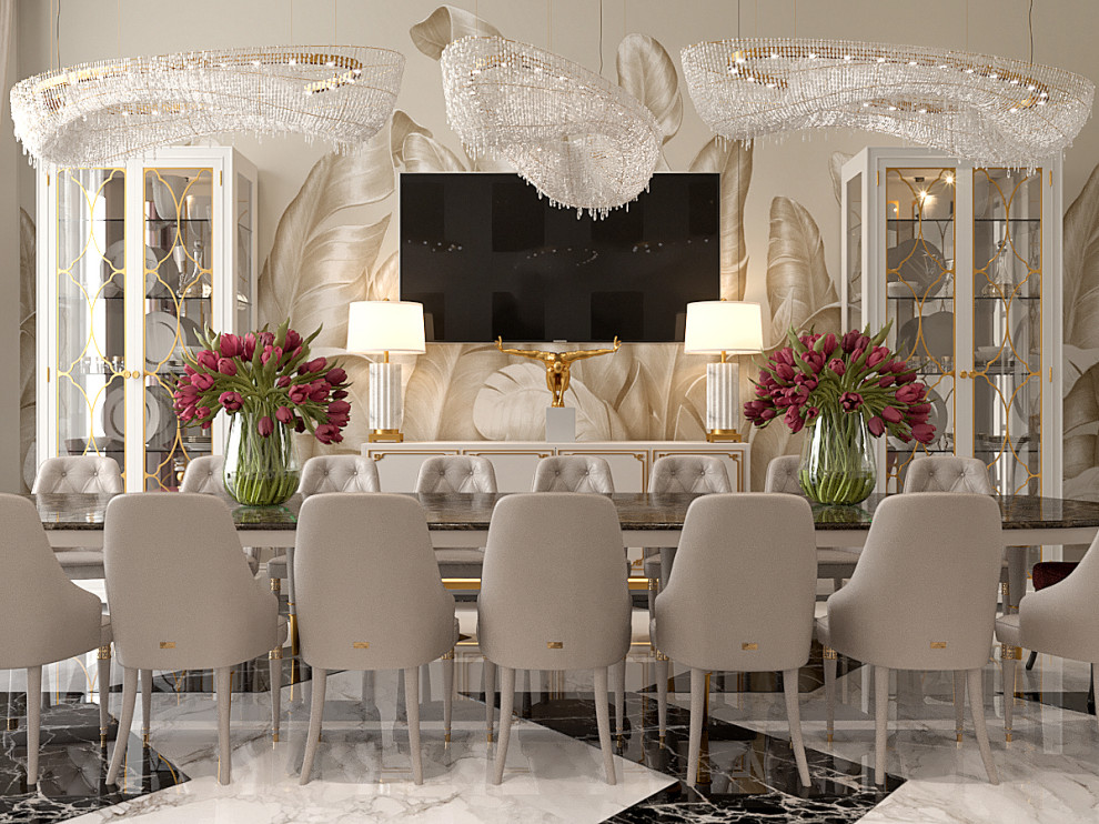 Дизайн Холла Гостиной в Доме 800 м2 | Luxury Dinning Room Design 800 m2