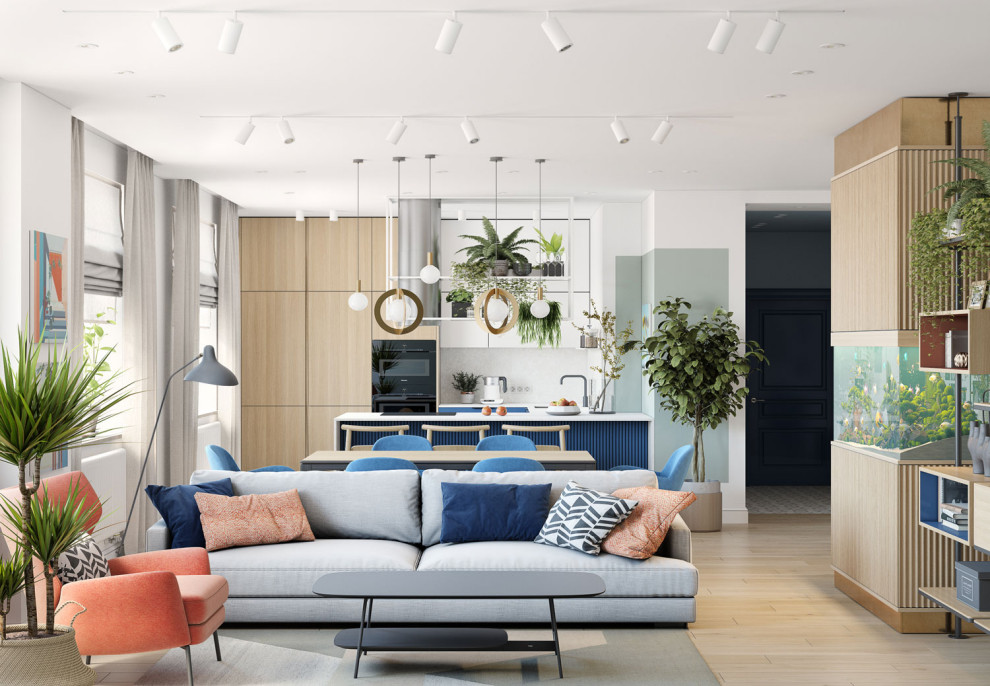 Дизайн интерьера четырехкомнатной квартиры в г. Москва