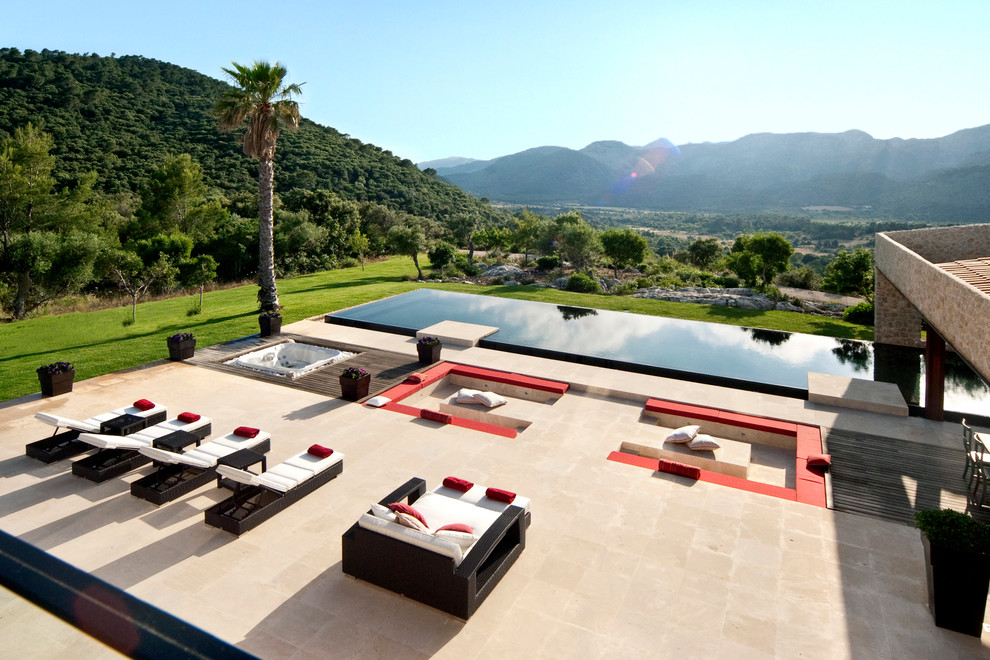 This is an example of a contemporary patio in Manchester.