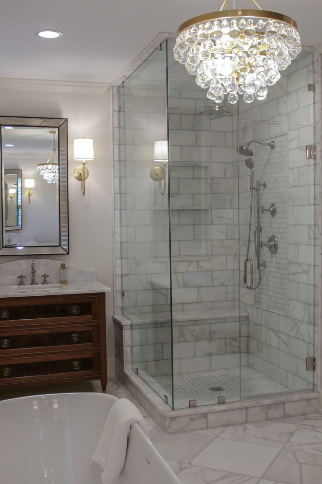 Custom Tile Throughout - Transitional - Bathroom - Atlanta - by Sellers ...
