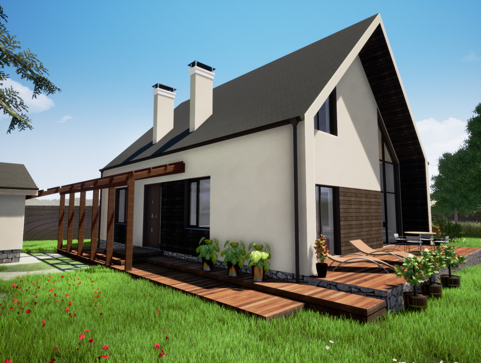 Коттедж двухэтажный