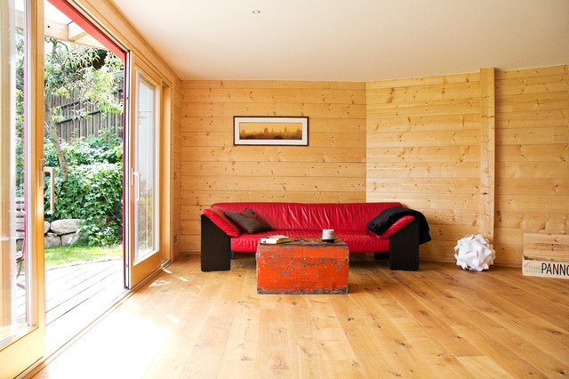 Solid Log Garden Room scandinavian-shed