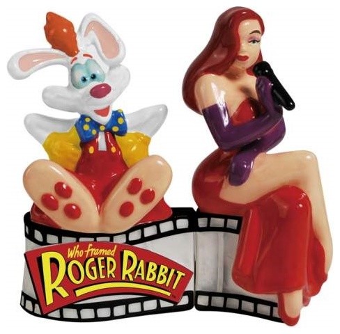 4 Inch Roger and Jessica Rabbit Colorful Salt and Pepper Shakers
