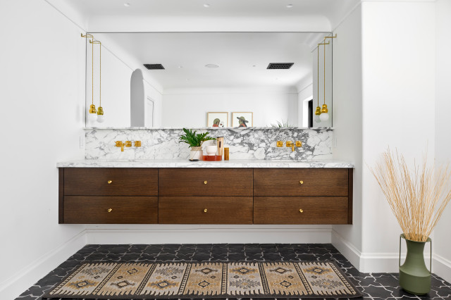 Modern Spanish Floating Vanity sudoeste-cuarto-de-bano