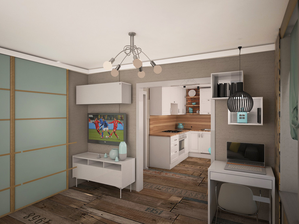 Дизайн проект 3-к квартиры в стиле арт-деко