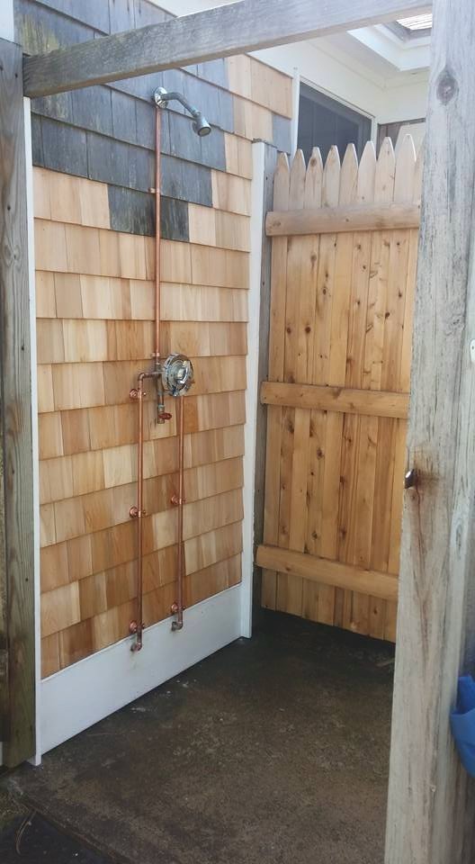 Siding Repairs Out door shower
