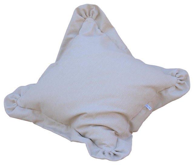 Champs Elysees Faux Leather Floor Pillow Contemporary Floor