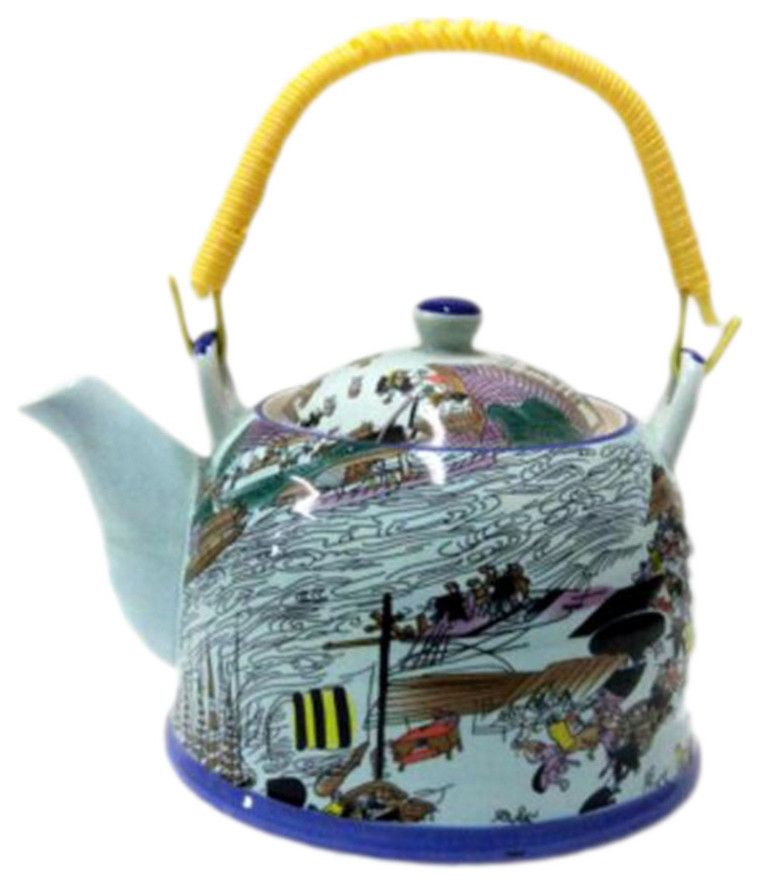 Japanese Style Porcelain Teapot SpecialDecor, A06 Asian Teapots