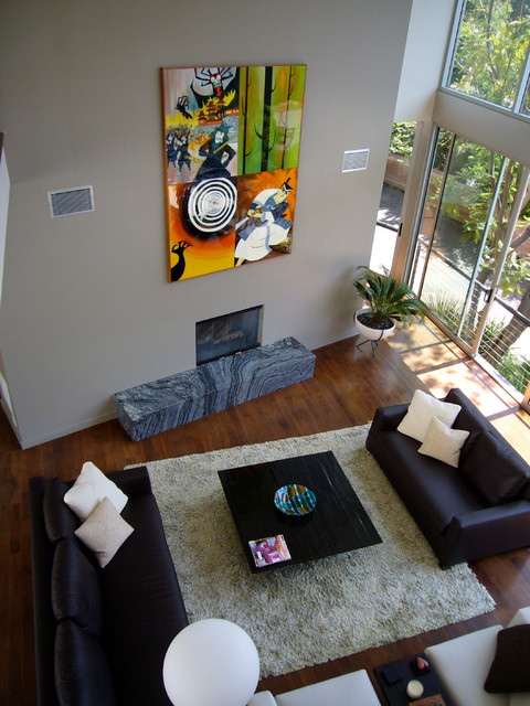 Canyon modern fireplace hearth modern-wohnbereich