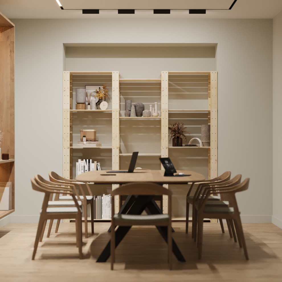 Стеллаж деревянный БОР 2 / Стеллажная система в