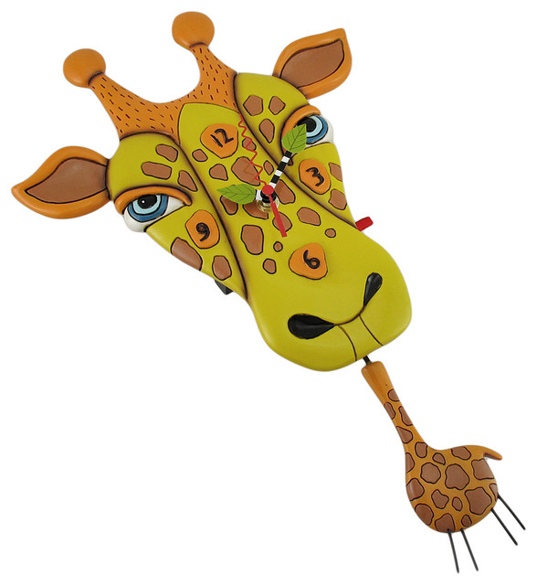 Allen Designs Jaffy the Giraffe Pendulum Wall Clock - Wall Clocks ... Allen Designs Jaffy the Giraffe Pendulum Wall Clock - Wall Clocks ...