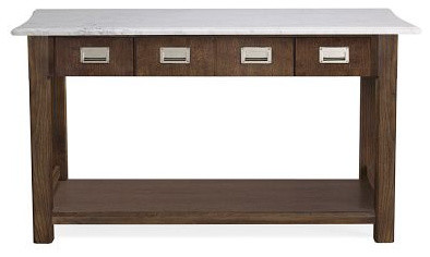 Newland Kitchen Island, Modern Oak