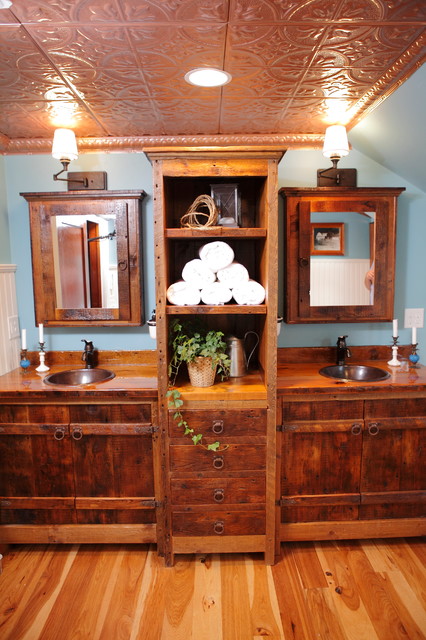 Luxurious Bathroom Ceiling Farmhouse Bathroom Tampa By