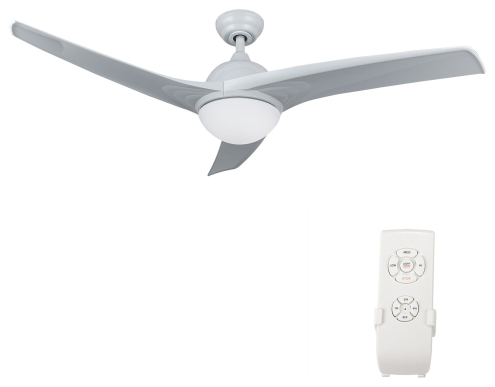 52 Modern 3 Blade Ceiling Fan With Light Kit And Remote Control 52 Modern 3 Blade Ceiling Fan With