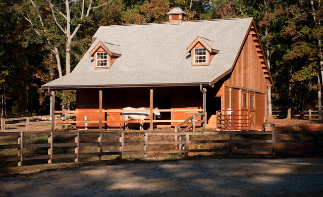 Horse Barn Rustic Shed Charlotte By Gjk Building Remodeling