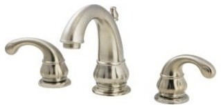 Lead Law Compliant 1.5 GPM 2 Handle 8 Widespread Lavatory Faucet Brushed Nickel