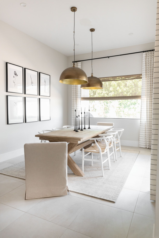 Transitional dining room photo in Phoenix