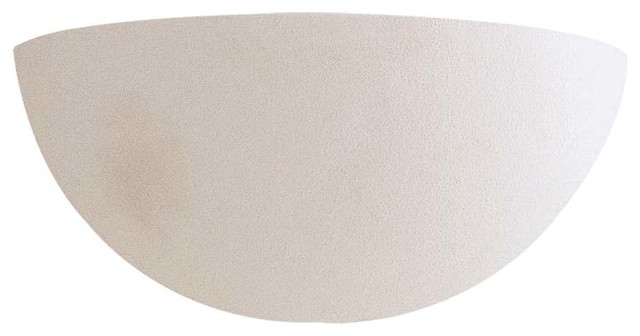 1 Light Wall Sconce in White Ceramic