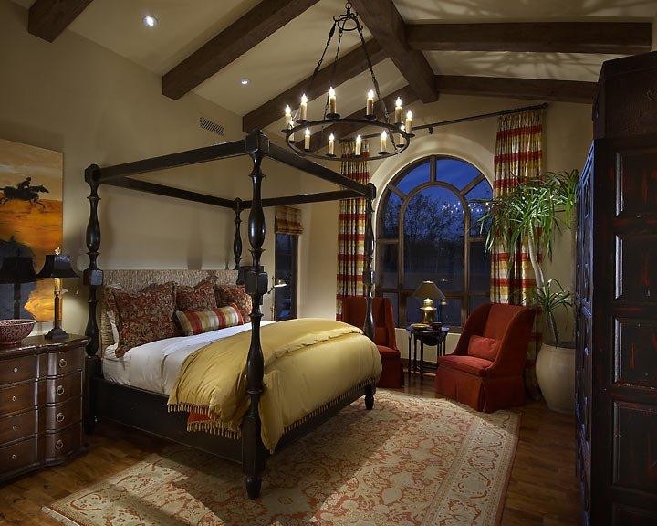 Photo of a mediterranean bedroom in Phoenix.
