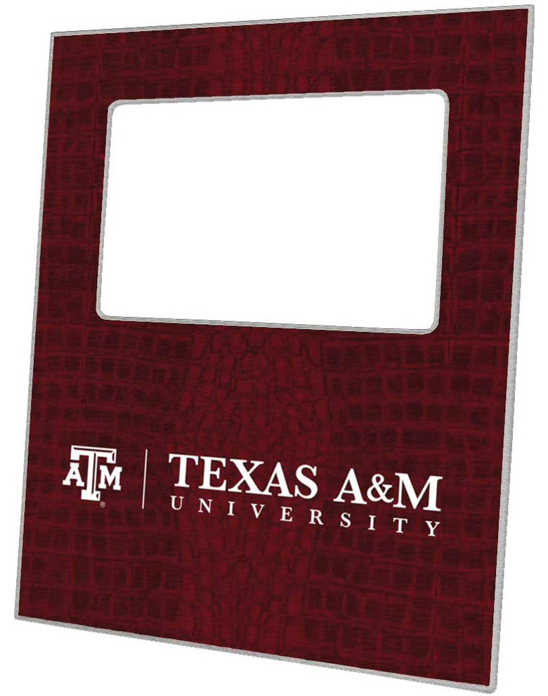 F3901, Texas A&M University Picture Frame on Burgundy Crock