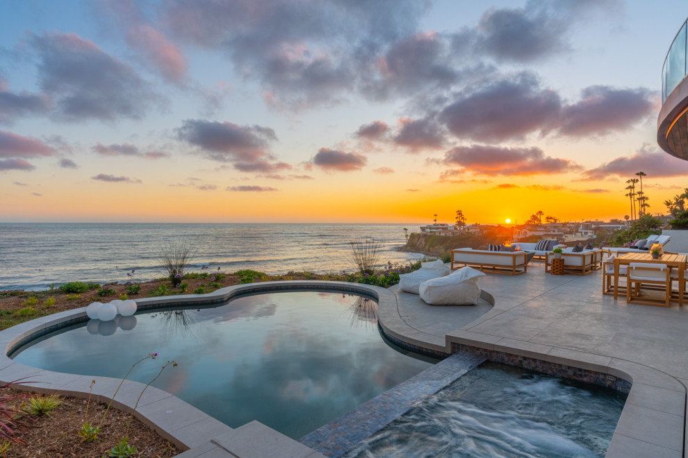 The Breakers Beach Style Pool San Diego by Architect Mark D