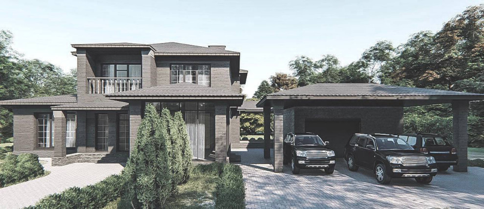 Проект 2х этажного жилого дома.