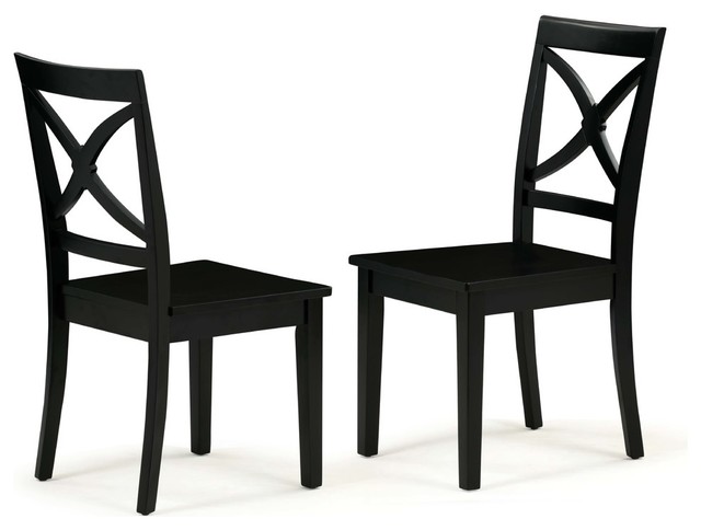Burlington Dining Side Chairs In Black Finish Transitional Burlington Dining Side Chairs In Black Finish Transitional By M D Furniture